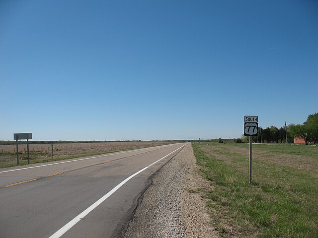 US 77, 7.7 miles north of the KTA