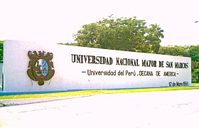 Welcome Mural Universidad Nacional Mayor de San Marcos, as he mentioned the official date of its foundation: May 12 of 1551.