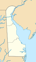 Lagekarte von Delaware in den USA