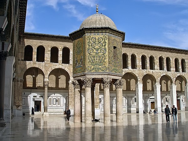 The dome of Damascus' treasury in the Umayyad Mosque