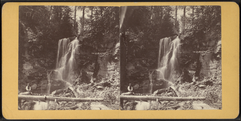 File:View of the Falls, Willowemoc, New York, from Robert N. Dennis collection of stereoscopic views.png