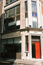 No 1 Golden Square with "Virgin Radio" branding, 1993-2008 Virgin Radio office London.jpg