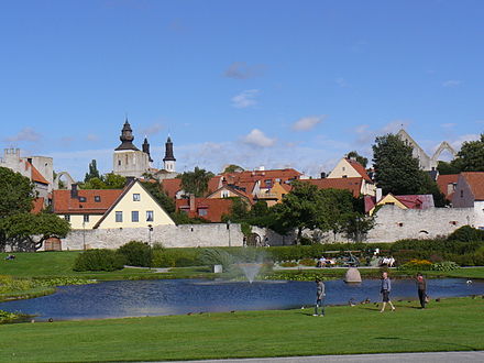 The park Almedalen. During Almedalen Week in early July everyone who's anyone in Swedish politics can be found here.
