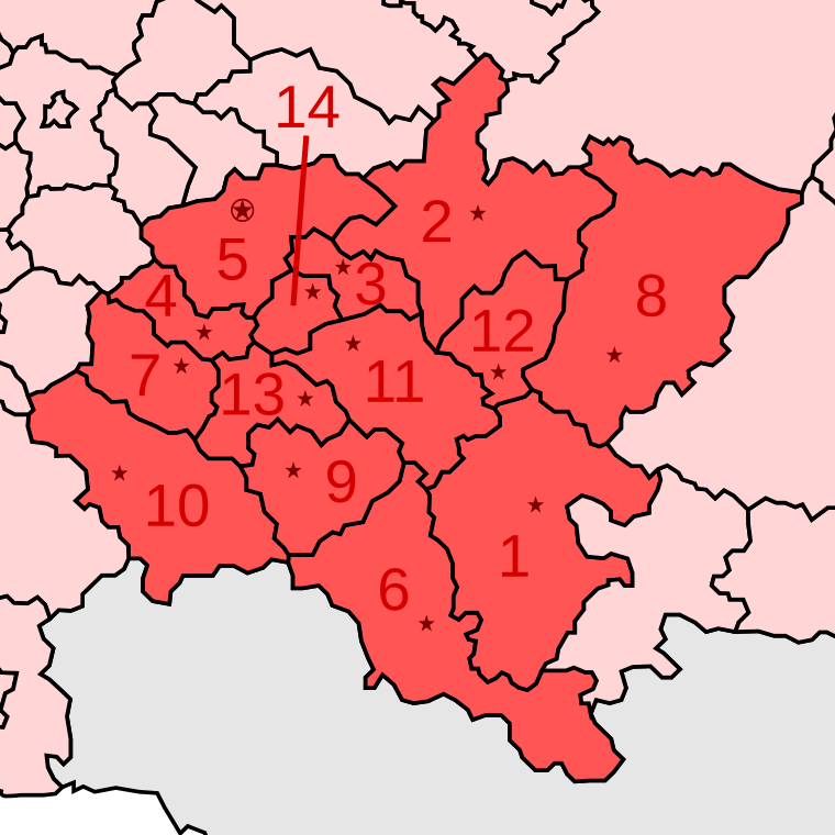 Карта приволжского федерального