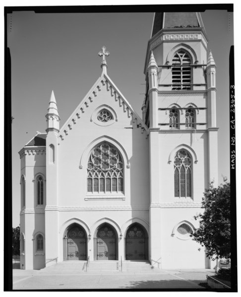 File:WEST FRONT - St. Francis de Sales Church, 2100 Martin Luther King, Jr. Way, Oakland, Alameda County, CA HABS CAL,1-OAK,24-3.tif