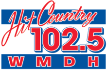 Logo as "Hit Country 102.5" WMDH-FM former logo.png