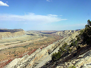 Waterpocket Fold - Looking south from the Strike Valley Overlook.jpg