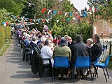 Street party in West Keal Road, 29 April 2011, organised to celebrate the marriage of Prince William and Miss Catherine Middleton