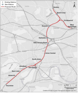 <span class="mw-page-title-main">West London Orbital</span> Proposed rail line in England