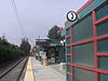 The platform at Whisman station