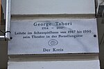 George Tabori - Memorial Plaque