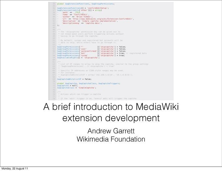 File:Wikimania 2011- A brief introduction to MediaWiki extension development.pdf