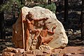 Sculpture next to "The Hills Homestead" - wilpena pound, south australia