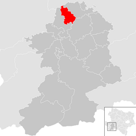 Poloha obce Wolfpassing v okrese Scheibbs (klikacia mapa)