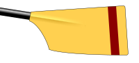 Wolfson College Boat Club Veslování Blade.svg