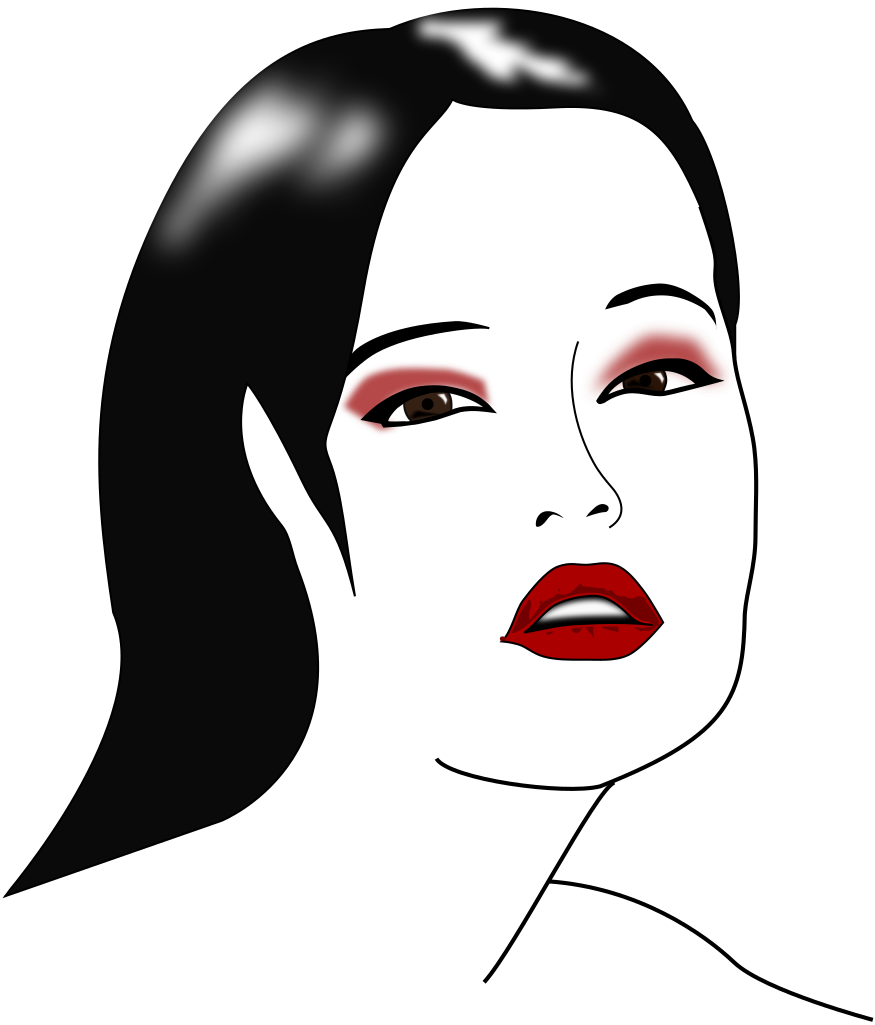 Download File:Woman with lipstick.svg - Wikiversity