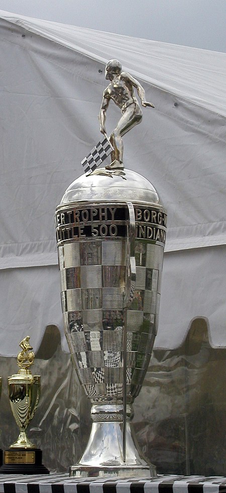 The BorgWarner Trophy, awarded to the top team WomensLittle5Trophy.jpg