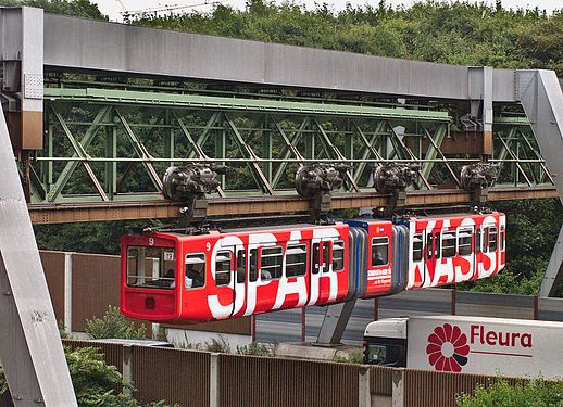 Suspended monorail, Wuppertal, Germany