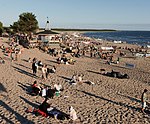 Sommarkväll på Ytterö strand.