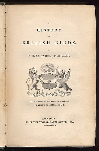<i>A History of British Birds</i> (Yarrell book) Book by William Yarrell