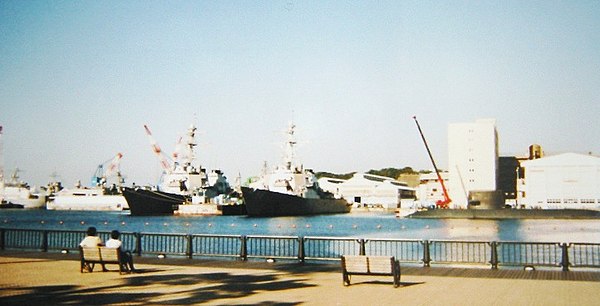 The U.S. Navy base at Yokosuka