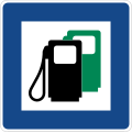 Symbol Autobahn-Tankstelle ...