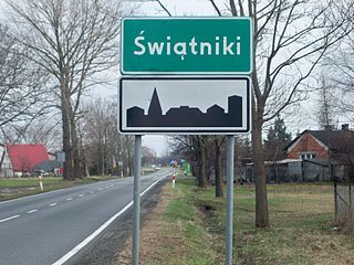 Świątniki, Pabianice County Village in Łódź, Poland