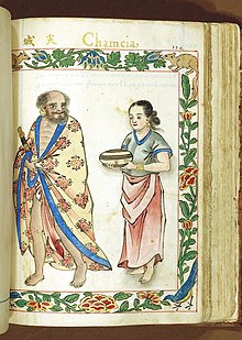 Depiction of Cham people in the Boxer Codex from 1590 Jian Cheng Chamcia - Couple from Champa - Boxer Codex (1590).jpg