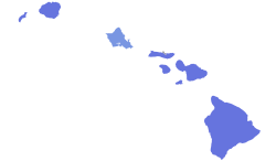 1970 Hawaii gubernatorial election results map by county.svg