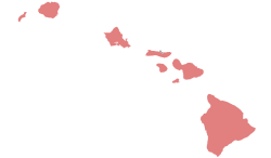 1970 United States Senate election in Hawaii results map by county.svg