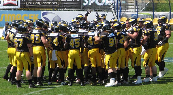 The Berlin Adler at the Eurobowl XXIV in 2010.