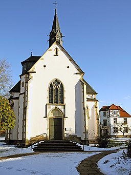 20110108 133928 Wanfried kath. Kirche aus West