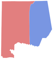 2022 North Carolina's 32nd State House of Representatives district election results map by county.svg