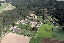 Das Freilandmuseum Oberpfalz aus der Luft