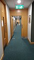 The corridor of the second floor in Áras Moyola at NUI Galway, home of the School of Political Science & Sociology