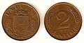 2 santimu monēta (1939)
