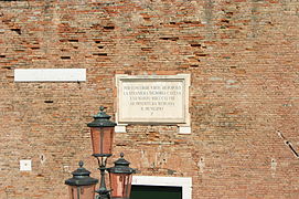 Lapide sui moti del 1848 / Plaque.