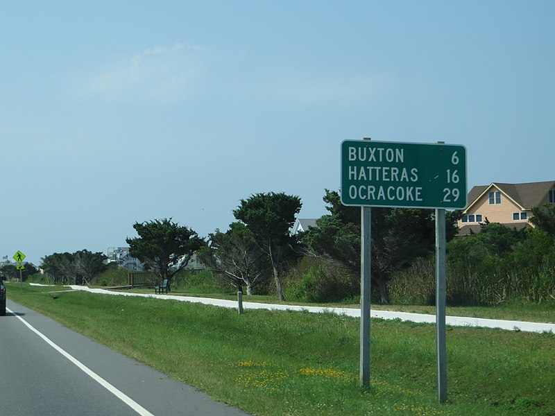 File:6 Miles to Buxton, Avon, North Carolina, Outer Banks (14474759443).jpg