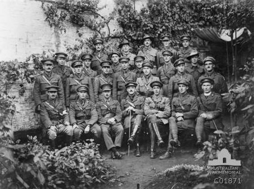 Portrait of 60th Battalion officers, c. 1917