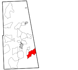 Location within Adair County and the state of Oklahoma