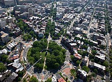 Logan Circle, Washington, D.C. Aerial view of Logan Circle.jpg