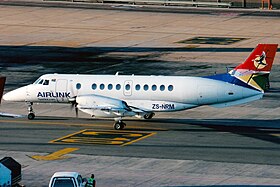 ZS-NRM, l'appareil impliqué dans l'accident, ici photographié à l'aéroport international OR Tambo de Johannesburg.