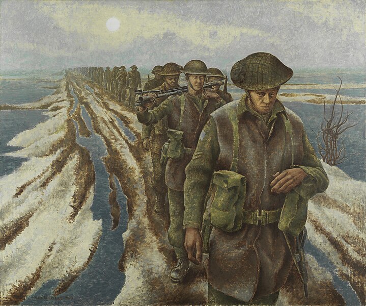 File:Alex Colville - Infantry, near Nijmegen, Holland (CWM 19710261-2079).jpg