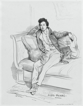 Alexandre Dumas by Achille Devéria (1829) (Source: Wikimedia)