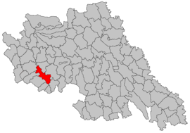 Lage im Landkreis Iași