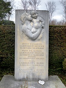 Alfred Labhardt-Hofer (1874–1949) gynecologist, director of the Basel Women's Hospital (1916–1942), family grave at the Hörnli cemetery, Riehen, Basel-Stadt