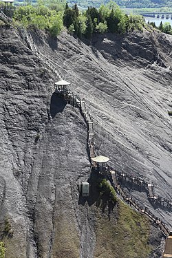 The 487 staircases at Montmorency Falls near Quebec City, Canada