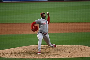 Garrett pitching for the Reds during the 2021 season Amir Garrett 6.19.21.jpg