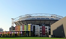 The Netherlands play most of their matches at Johan Cruyff Arena. Amsterdam ArenA1.jpg