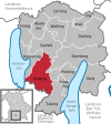 Location of the municipality of Andechs in the Starnberg district